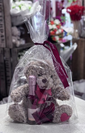 Teddy and Prosecco - add on to flowers